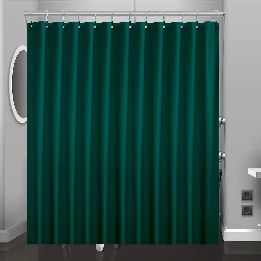 Plastic Shower Curtain-Liner, 72x72 in Lightweight Bathroom Inner Curtain with Rustproof Metal Grommets, Weighted Magnets for Fishing Leisure & Outdoor Recreation Spaces, Shower Curtains