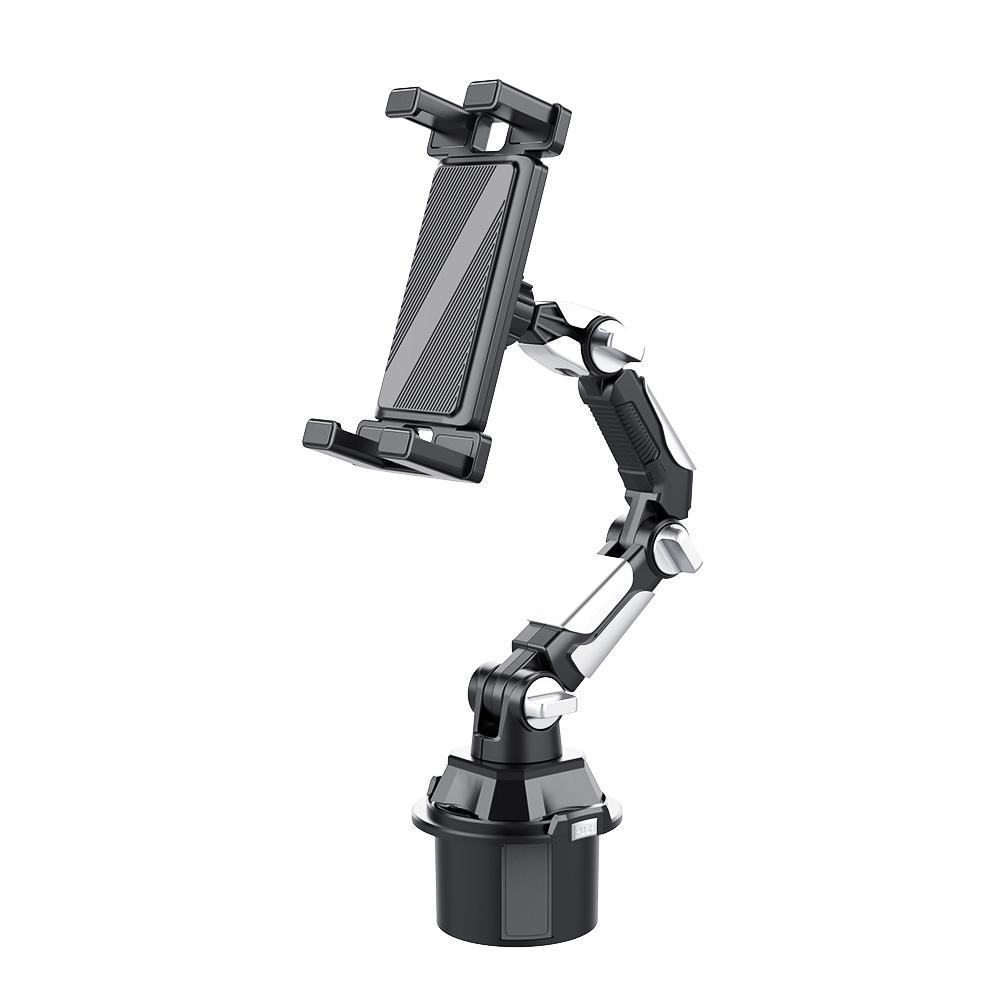 Car Cup Holder Phone Mount, Universal Tablet and Smartphone Holder with Long Adjustable Arm for Vehicles, Convenient Accessory for Driving, Cell Phone Car Mount