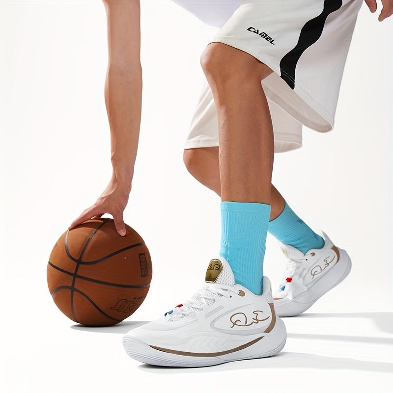 (New)[sneakers] Adult White Basketball Shoes Suitable for Both Indoor And Outdoor Sports, Ideal for Men'S Dunking.Also Available in Large Sizes for Women, Perfect for Team Training And Competitions