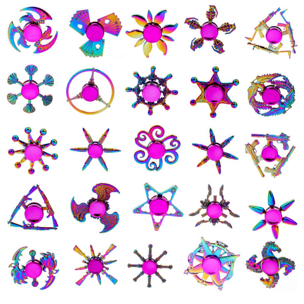 TikTok hit product Metal Fidget Spinner Alloy Hand Spinner Boxed Stress Relief Toy for Kids Adults Office Desk Fidget Toys