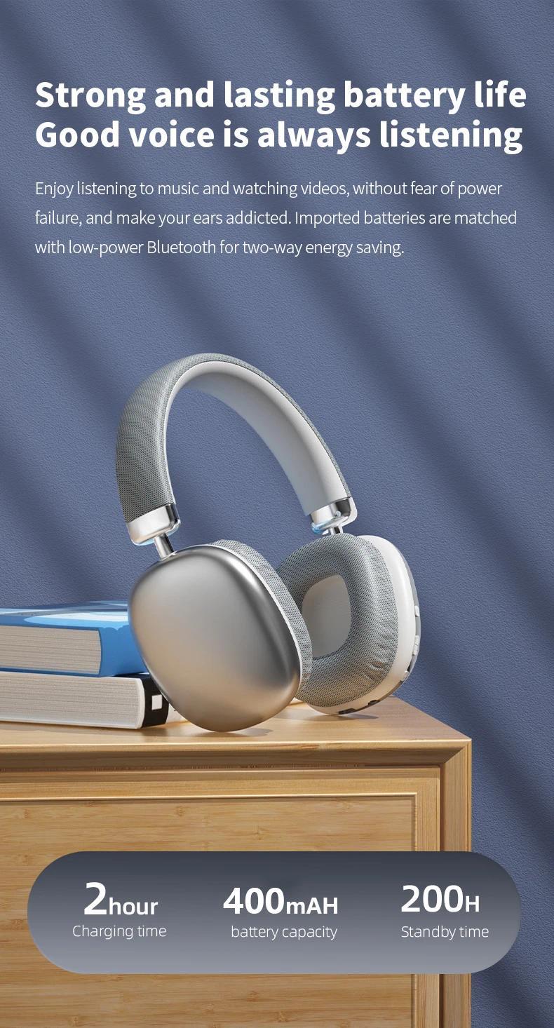 NEW Air Max Wireless bt Headsets Bluetooth Headphones Over ear stereo surround gaming Earphone sport workout