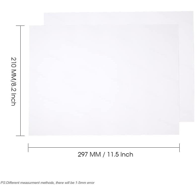 Sublimation Heat Transfer Paper 8.2 x 11.5 Inch A4 Size,100 Sheets,for Sublimation Blanks Mugs Tumblers Water Bottles T-shirt Bags Use Sublimation Ink 125 g