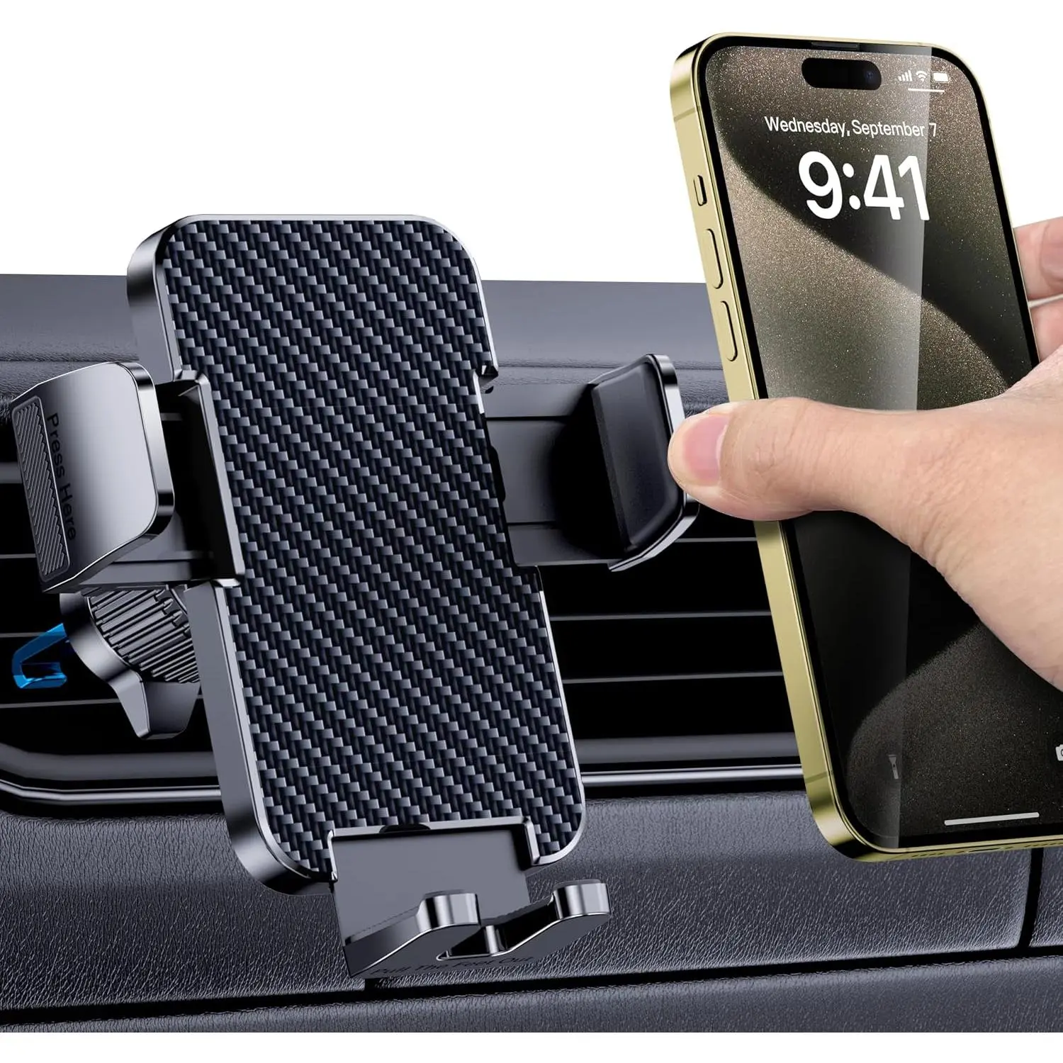 Phone Holder for Your  [Thick Case Friendly] Automobile Accessories Air Vent 360  Rotation [Super ] Dashboard Cell Phone Holder Fit for  Android Smartphone