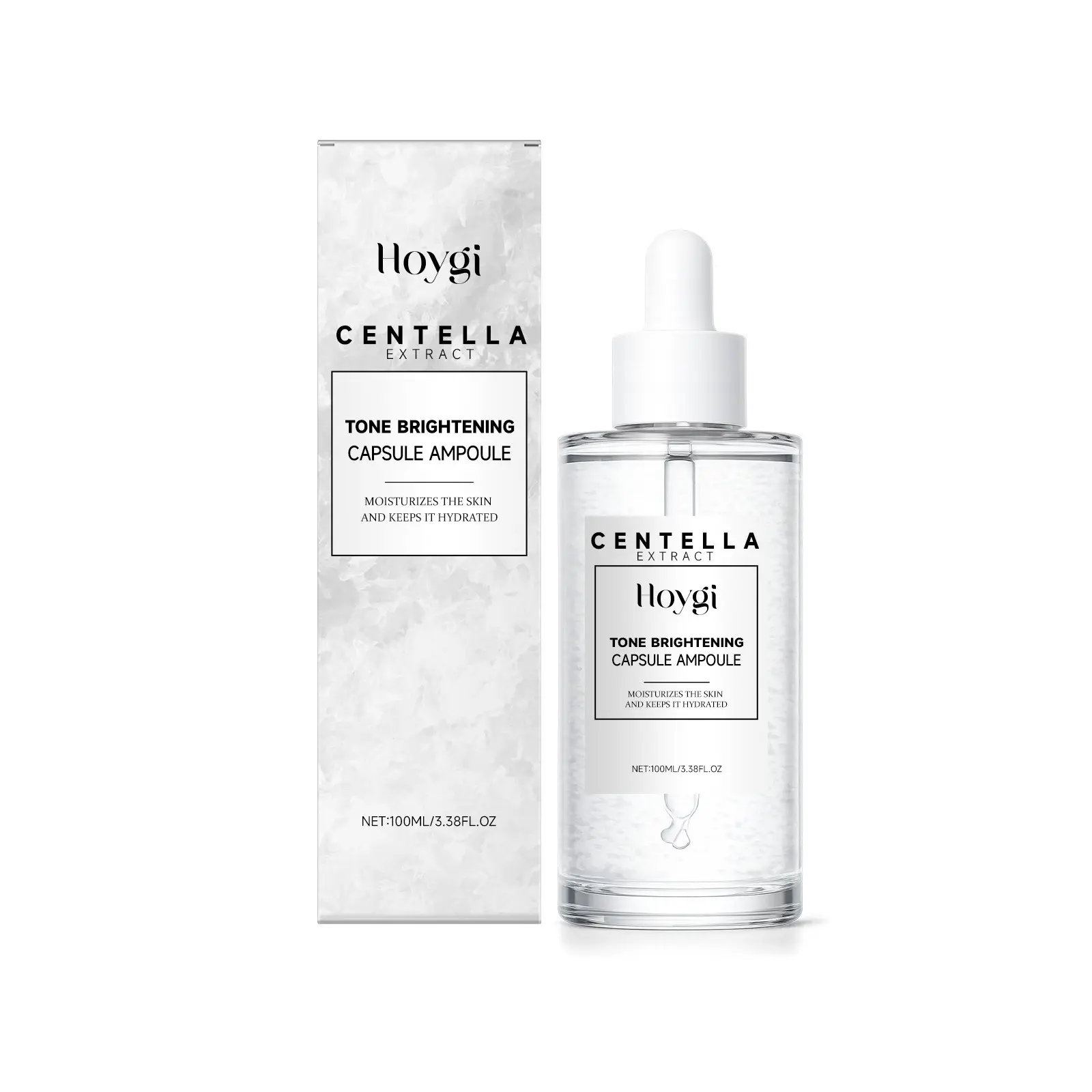 Hoygi Centella Asiatica Micro Particle Serum, Hydrating Moisturizing Facial Serum, Lightweight Fast Absorbing, Improves Skin Elasticity For Daily Skin Care