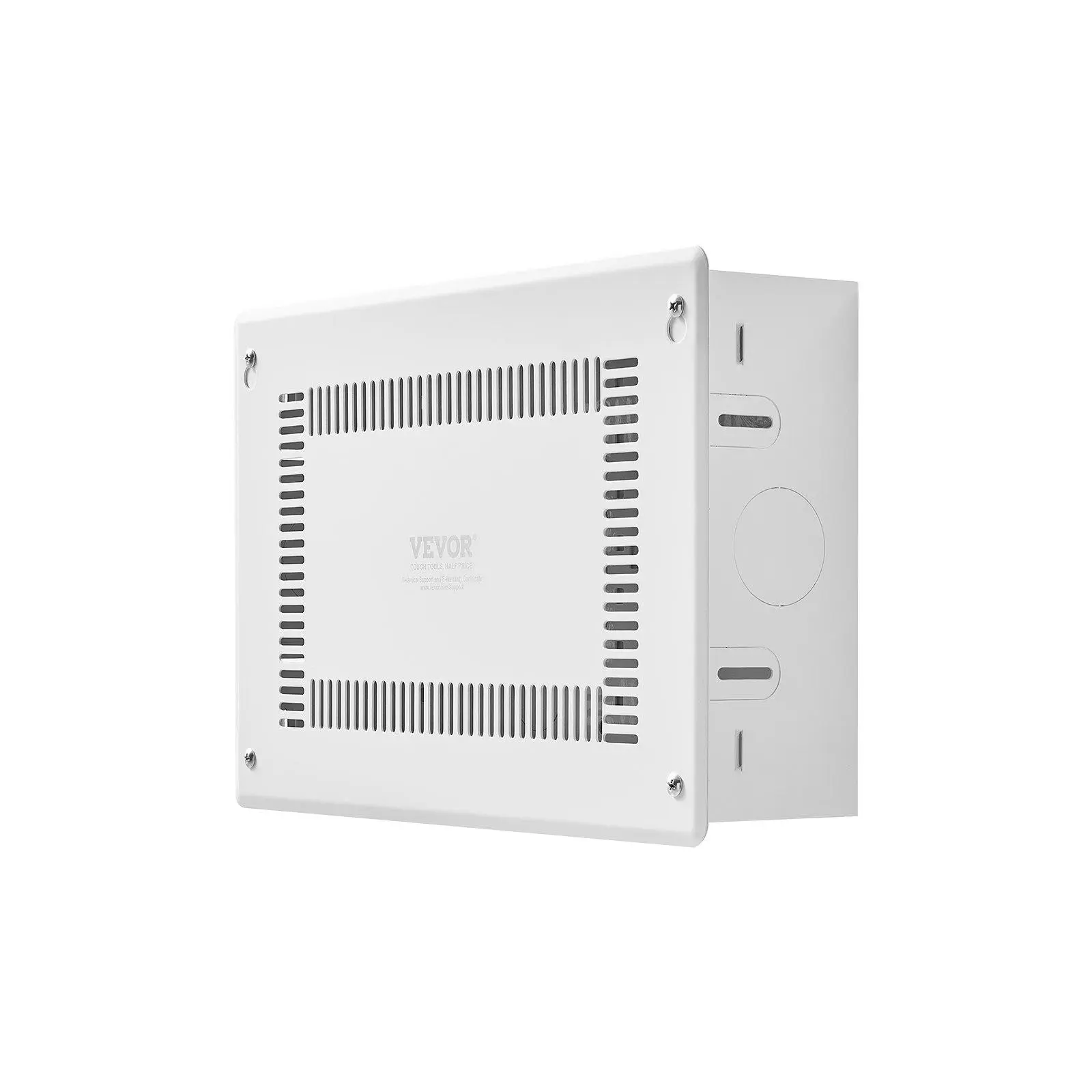 【DealsForYouDays】VEVOR Structured Media Enclosure, 9-Inch, Recessed in-Wall Media Box with Cover, Wall-Mount Cable Management Box Kit, Structured Wiring Multi-Media Cabinet, Cold-Rolled Steel, for TV Home Theater