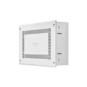 【DealsForYouDays】VEVOR Structured Media Enclosure, 9-Inch, Recessed in-Wall Media Box with Cover, Wall-Mount Cable Management Box Kit, Structured Wiring Multi-Media Cabinet, Cold-Rolled Steel, for TV Home Theater