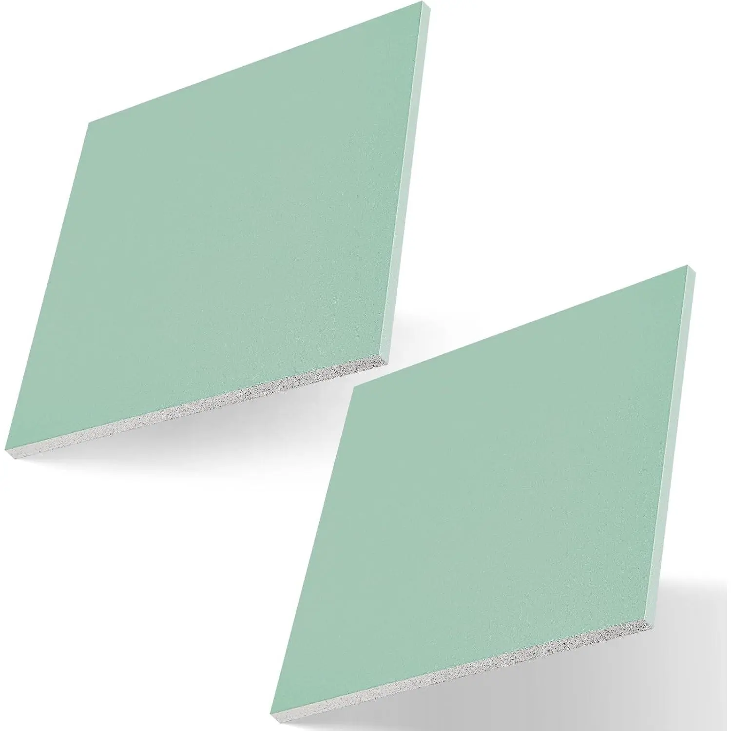 6x6 in Plasterboard Repair Panel for Wall Holes, 2 Sheets Green Drywall Patch Panel (1/2 in Thick)