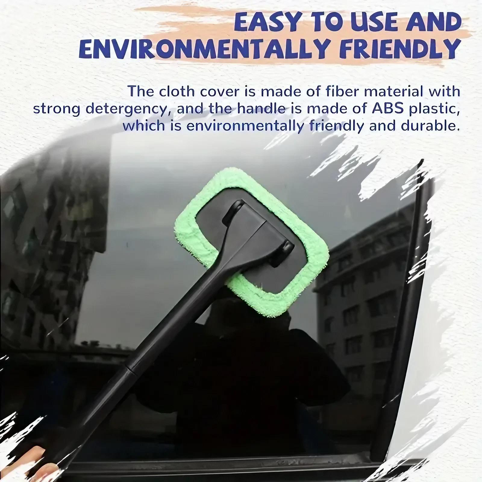 Car Windshield Cleaning Brush, Long Handle Car Window Cleaning Brush, Professional Car Cleaning Tool, Car Accessories, Gift for Men