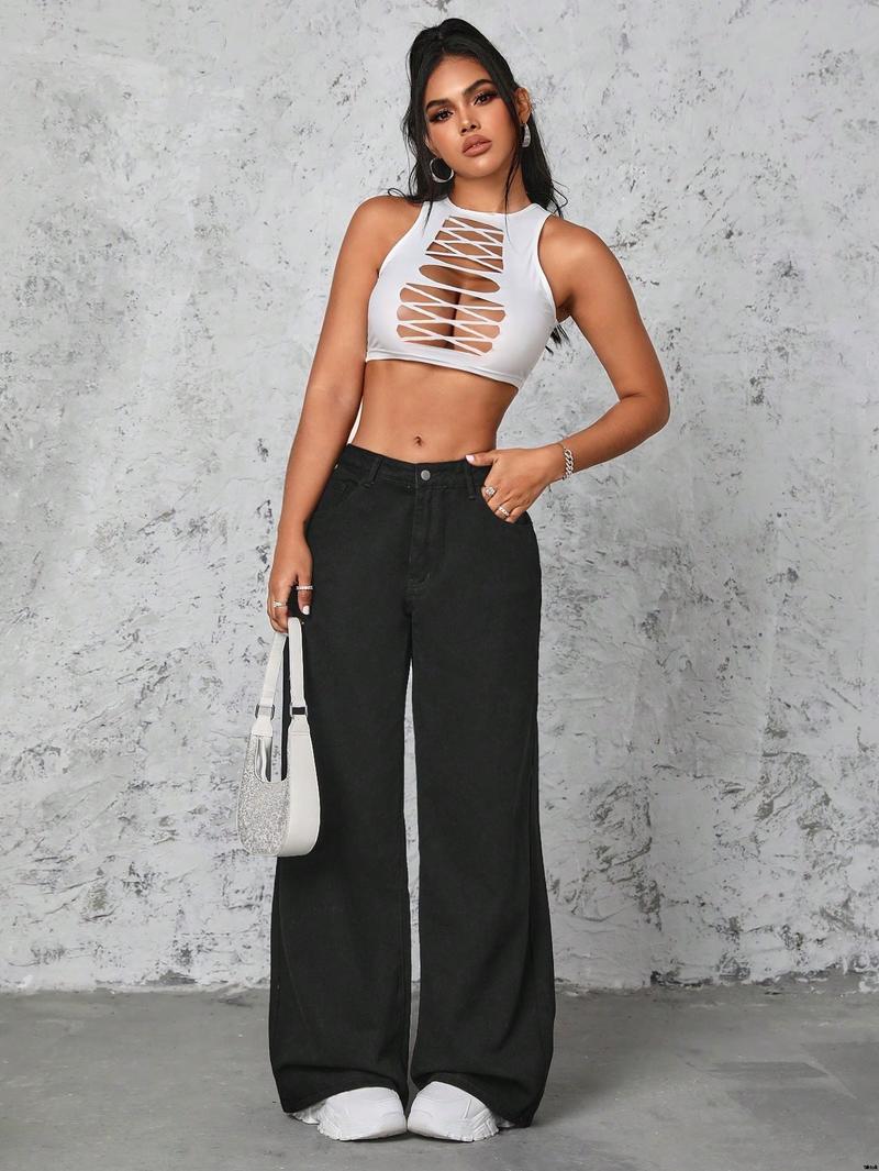 Jeans wide leg women SHEIN