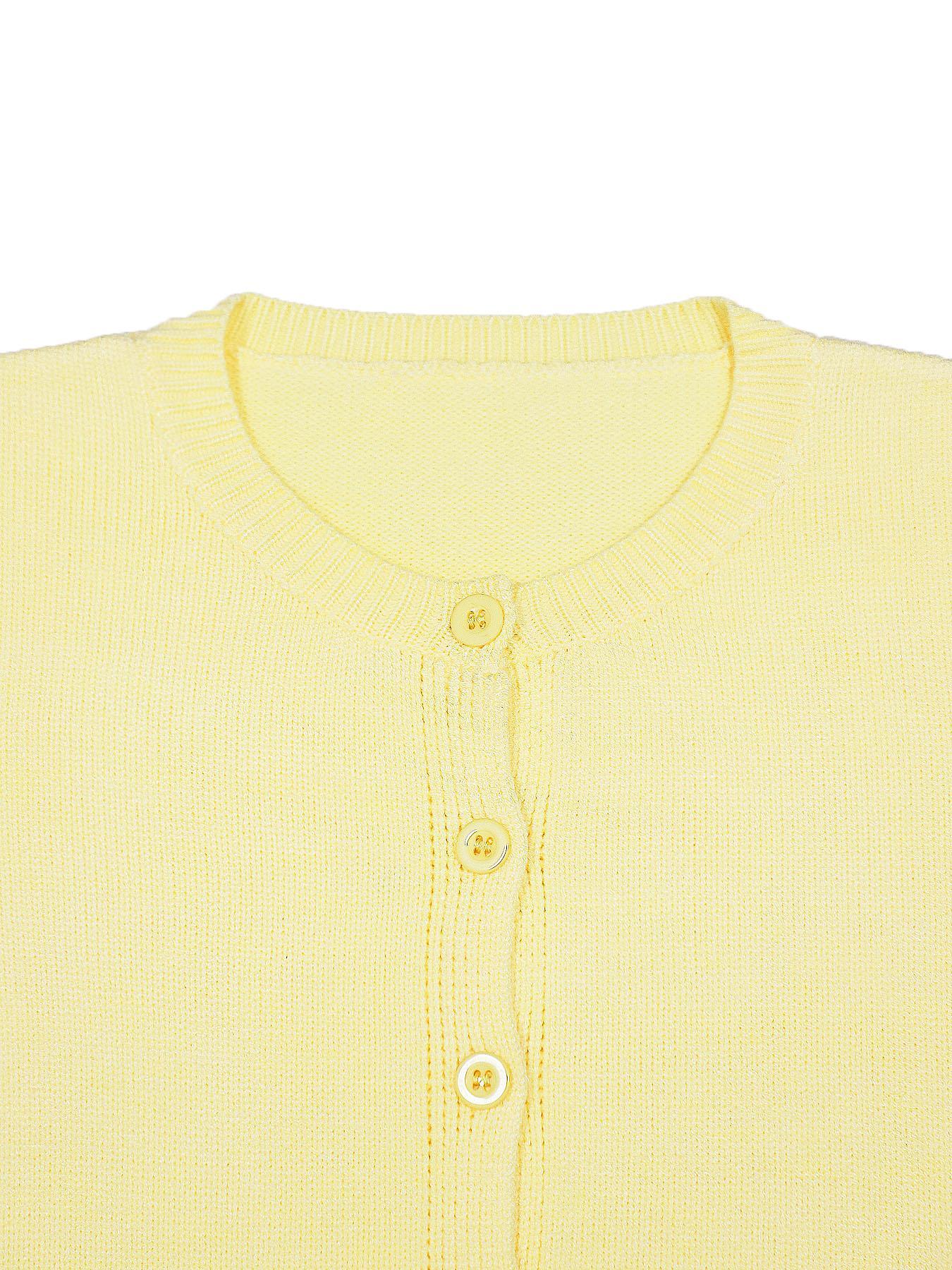 Women's Elegant Knitwear Button Cardigan Sweater for Spring and Autumn, Simple and Versatile Slim Fitted Top for Casual, Stylish Women's Clothing