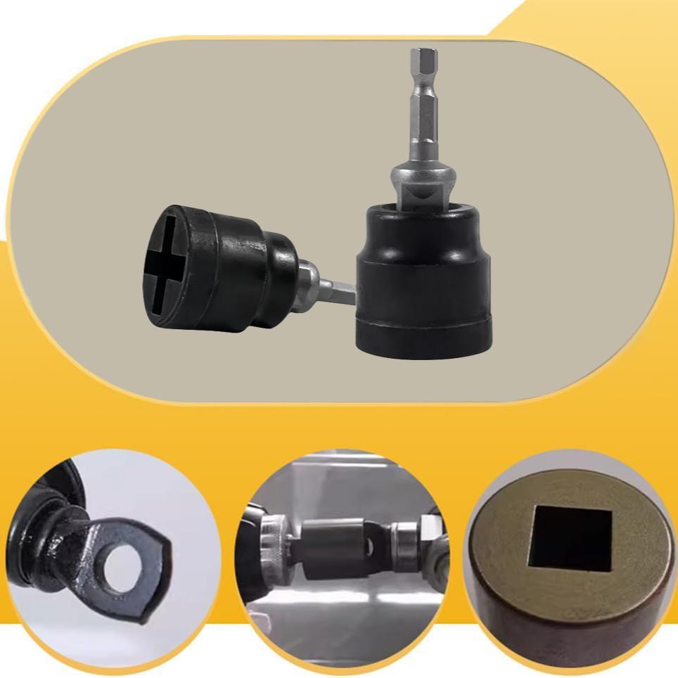 Universal Jack Socket Adapter for Hand Drill Rust-resistant Steel Converter for Scissor Car Jack Easy Tire Change Tool High-strength Chromium Vanadium Steel Corrosion Resistant Wrench Extend Rod Bolt and Nut Extractor Set Black Friday Multi-Tool kit micro