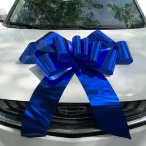 Big Car Bow - Large Blue Bow(30 inch, 1 Pack)- Giant Bow for Car, Gift, Bike, Birthday, Wedding, Party and Christmas Decoration