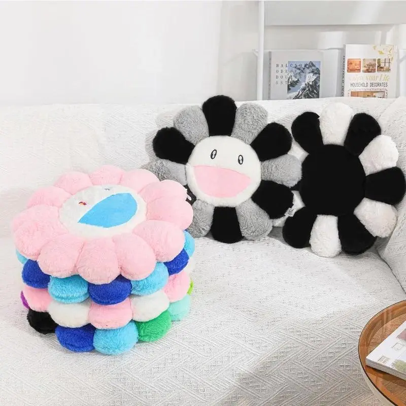 Sunflower Plush Cushion, A Cozy Flower Shaped Throw Pillow and Kids' Back Plush Accessories for Chair Decor, Bedroom Back Plush Accessories