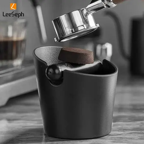 Leeseph Coffee Knock Box, Shock-Absorbent Espresso Knock Box for Barista Coffee Grind, Anti-Slip Espresso Dump Bin, Coffee Accessories, Coffee Making Tool, Coffee Making Accessory