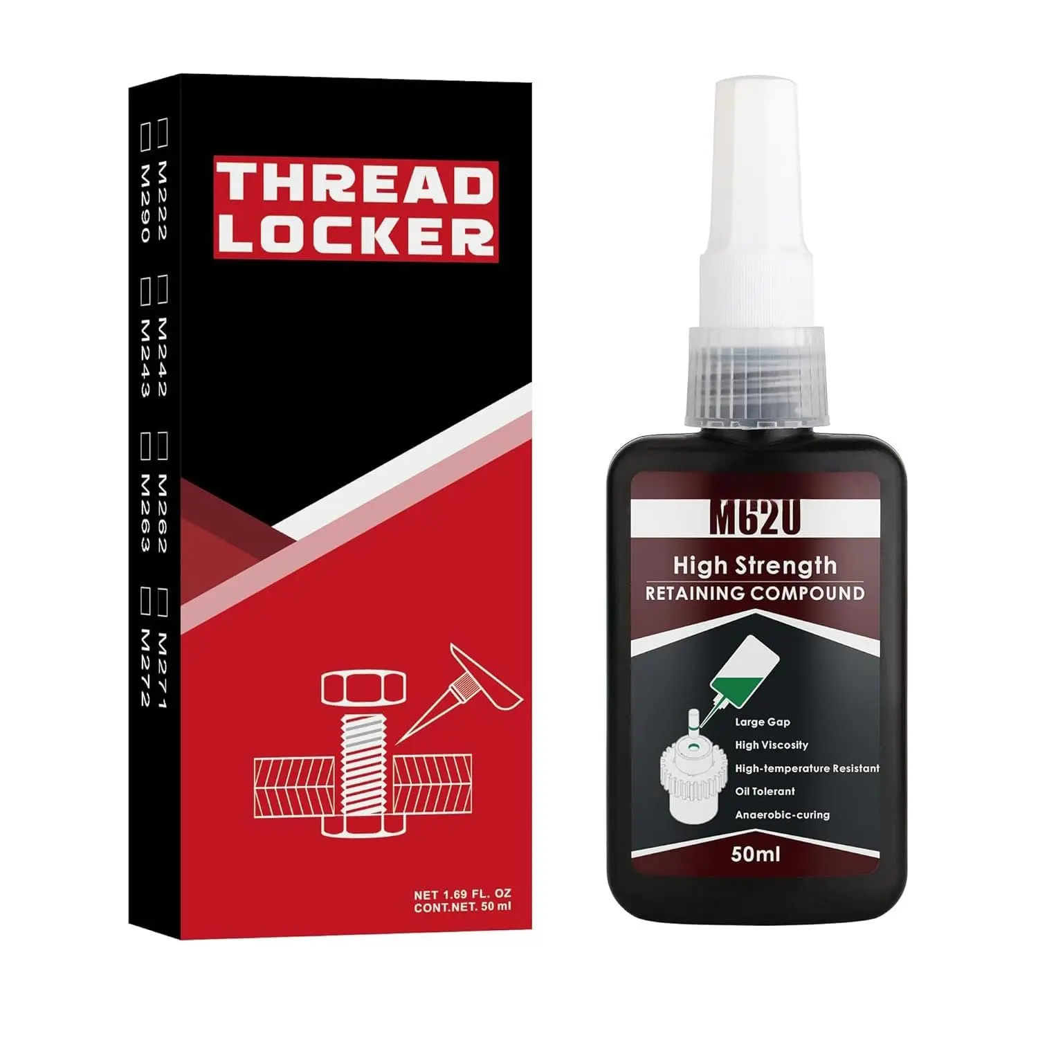 Green M620 High Temperature Retaining Compound High Viscosity 50 ML | Gap Sealants Sealing The Cylindrical Components and Anti-Rust
