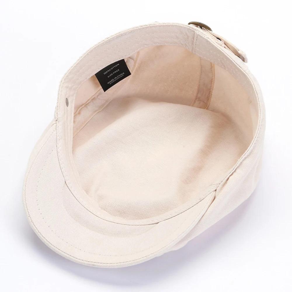 HT4156 Beret New Spring Summer Cap Hats for Men Women Adjustable   Flat Beret Cap Male Female Artist Painter Beret Hat