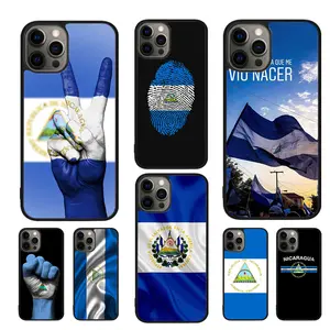 Nicaragua National Flag Pride Art Smartphone Case for iPhone 17 Air,16 Pro Max,15,14 Plus,13,12,11 - HD Vivid Print Anti-Drop TPU Shell, Patriotic Handheld Cellphone Devices Accessory, Ideal Gift for Loved Ones
