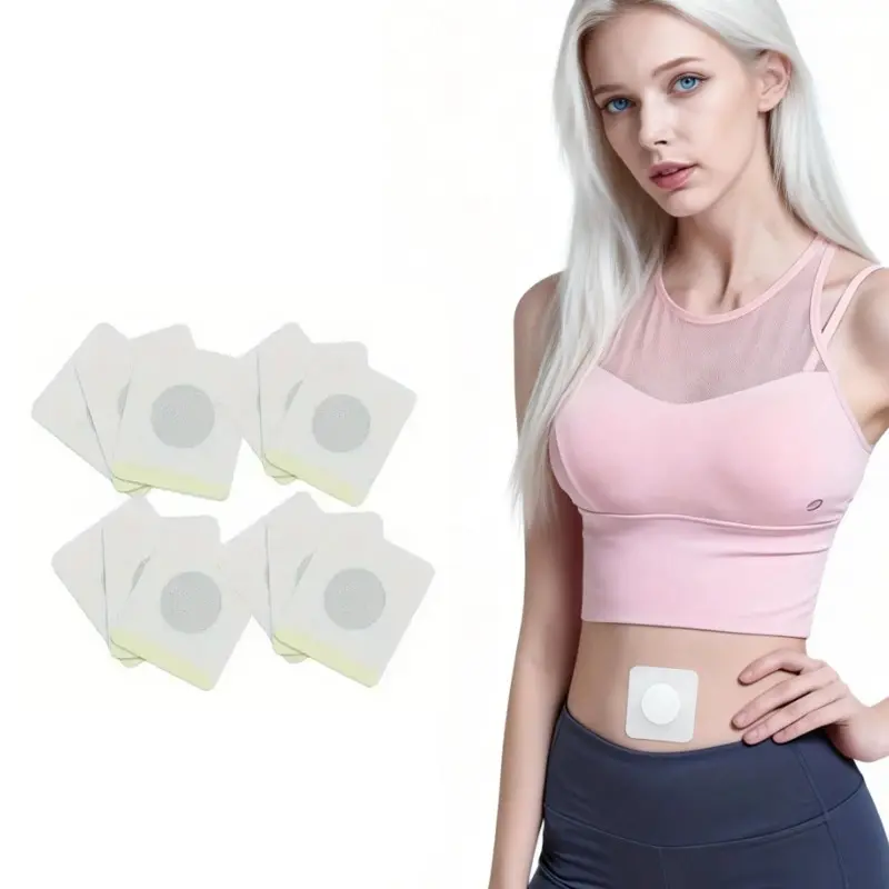 Waist and Abdomen Tightening Navel Care Heat Patches, Hot Compress Pad, 60 Soft Breathable Non-Woven Patches, Portable, Home Fitness, Gift Idea