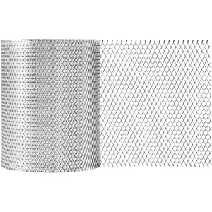 Aluminum Gutter Guard 6 Inch x 50 Feet Roll Aluminum Leaf Filter Gutter Protection Leaf Guard Protects from Branches Leaves Debris Easy Install Does Not Rust