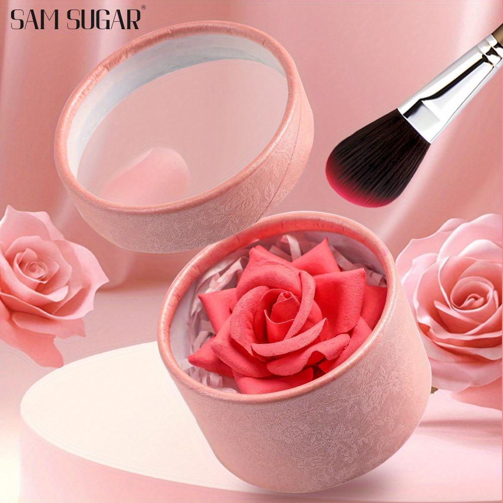 3D Three-dimensional Rose Highlight Powder Blusher High Gloss Glitter Improves The Look Nude Makeup Easy to Color Highlight Powder Face Contour Makeup Festival Party Music Festival Basic Makeup Valentine's Day Gift
