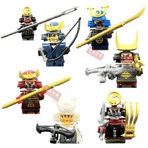 2026 hot item Medieval Japanese Samurai Bushido Ninja Armor Building Blocks Model Bricks mini Action Toy Figures Toy Gift for Children