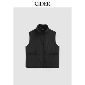 Cider [size 4-10] Collar Solid Pocket Puffer Vest SummerFinds