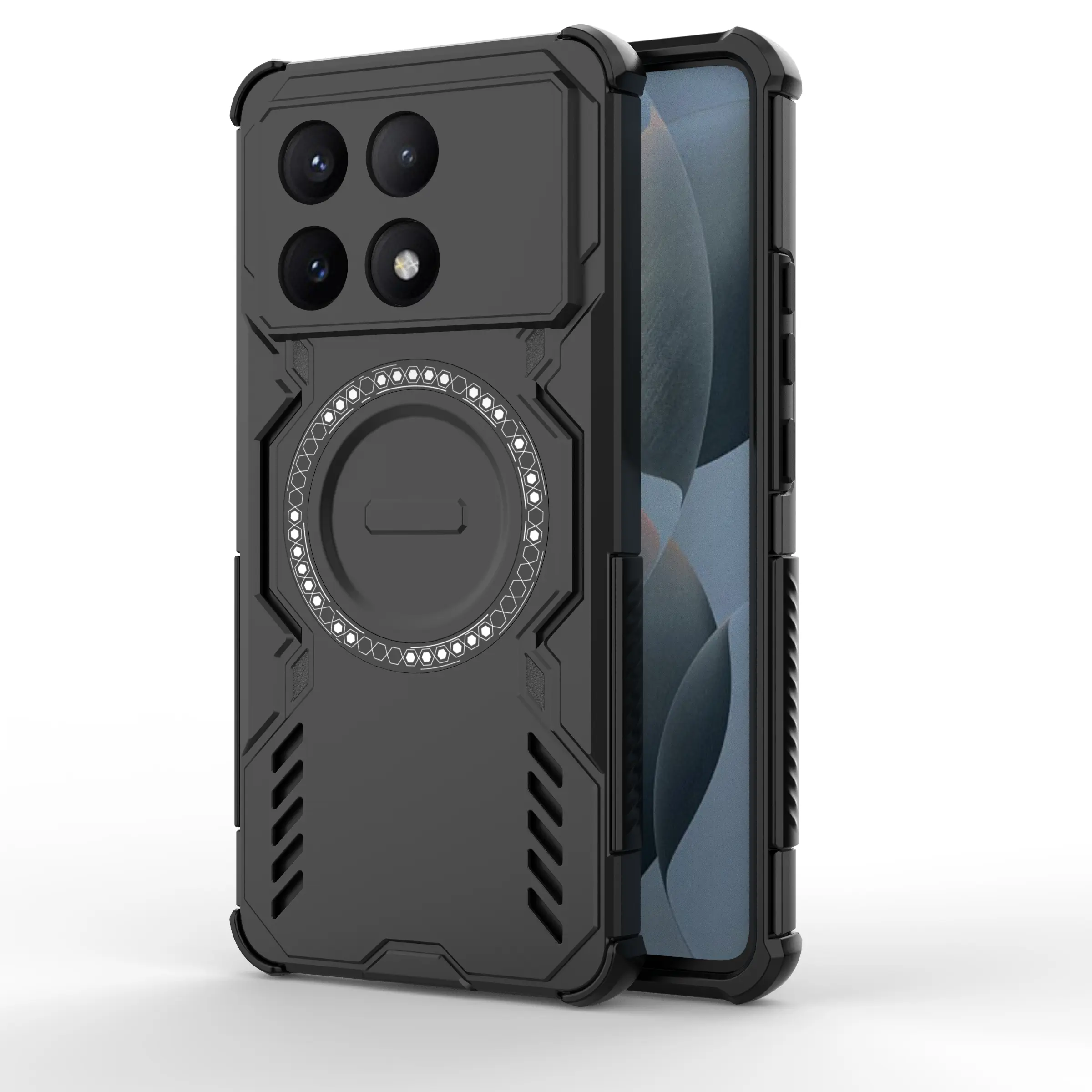 Case for Xiaomi Poco X6 Pro/Redmi K70E Hard Shell, Shockproof, Heat Dissipation, Wireless Charging, Full Coverage, Durable Protection for Xiaomi Poco X6 Pro/Redmi K70E Case