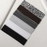 24pcs/6pcs Women's Leopard Print Sporty Hair Bands, Elastic Sweat-Wicking Headbands for Yoga Running Spa, Sports Headbands, Fashion Dot Hair Accessories