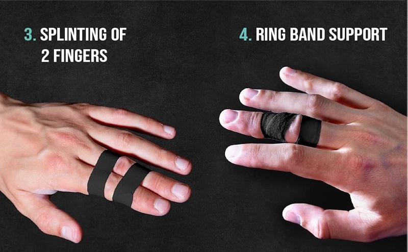 Finger Tape Sports Extra Strong Adhesive, 3 Rolls Athletic Tape for Fingers, Skin-Friendly Sports Tape, Tape for Weight Lifting, Volleyball Finger Tape, Boulder, Climbing, Basketball, Finger Tape BJJ