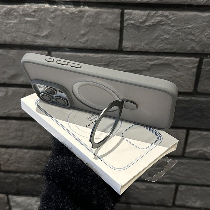 Invisible Stand Magnetic Protective Case for iPhone 17 Air 12 13 14 15 16 17 Pro Max Plus, Strong Magnetic Adsorption & Wireless Charging Compatible