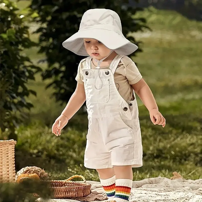 Sun Protection Hat, Summer & Spring Fisherman Cap, Breathable UV Shield for Boys & Girls, Lightweight Design