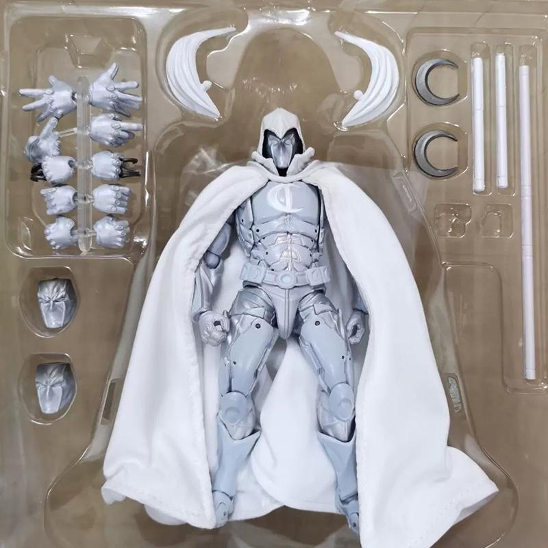 Moon Knight Figure Revoltech AMAZING YAMAGUCHI Avengers Marc Spector Winter Soldier Action Figurine PVC Movable Model Toys Gifts