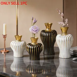 Creative Luxury Ceramic Vase, Decorative Bottle for Home Decoration, Desktop Arrangement, Floral Water Culture, Gift Idea