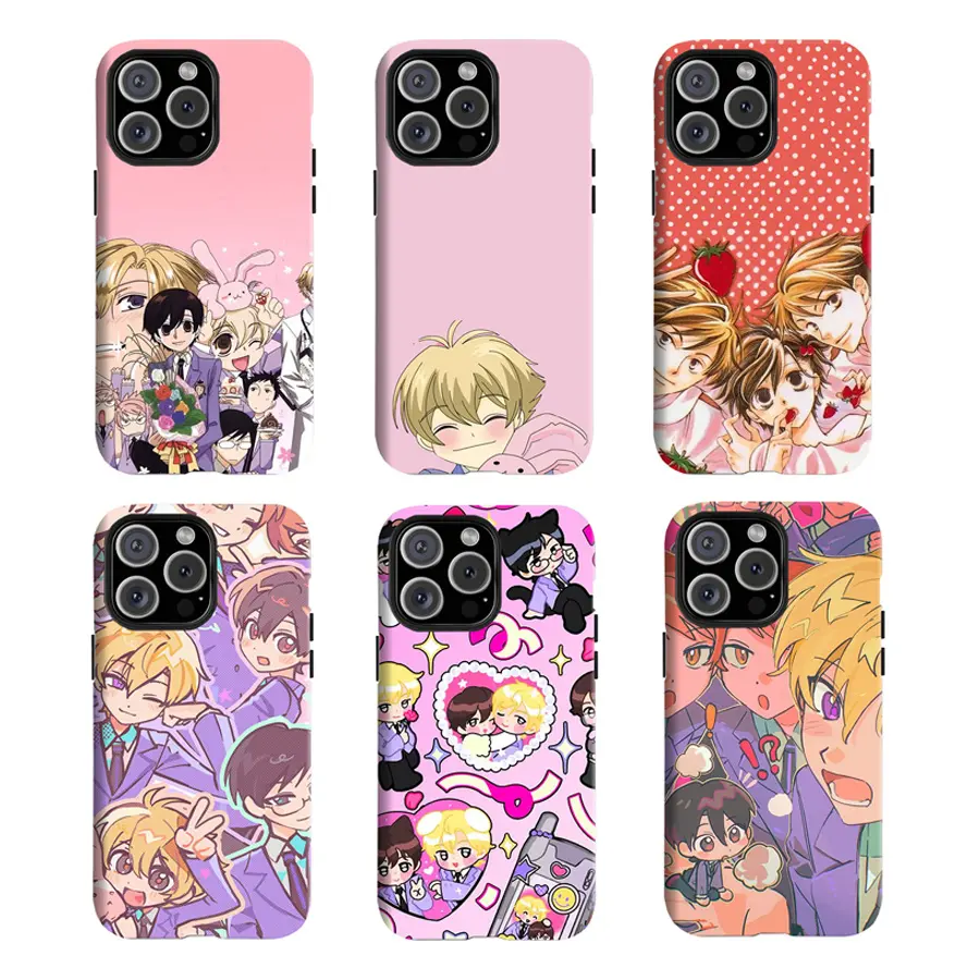 Y-0uran H1gh Sch001 Host Club Anime Phone Case,Having good protective properties,for iPhone 16 15 14 13 12 11 17Pro Max,for Samsung S25 S24 S23 S22 Ultra,Suitable for giving as gifts, for Christmas and Thanksgiving Day