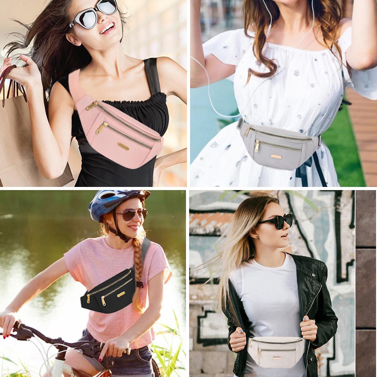 3 Pack Women's Nylon Fanny Pack with Adjustable Strap,Pouch Compact,Waterproof Multi-Pocket Waist Pack, Fashionable Crossbody Shoulder Bag for Travel, Sports & Outdoor Activities 3 Pack Women's Nylon Fanny Pack with Adjustable Strap,Pouch Compact,Waterproof Multi-Pocket Waist Pack, Fashionable Crossbody Shoulder Bag for Travel, Sports & Outdoor Activities