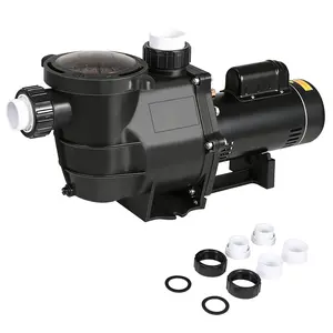 High Efficiency Pool Pump Replacement Heavy Duty 1.5 HP 3/4 HP Inground Above Ground Swimming Pool Pump Dual Voltage 115V 230V 6240 GPH Metal Housing Filtration Water Circulation Pump 1.5 2.0 NPT Port Corrosion Resistant
