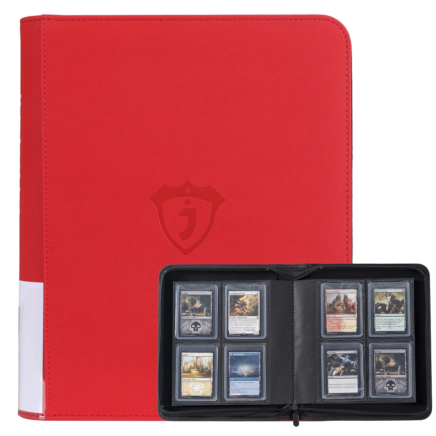 Top Loader Binder, Holds 128 Top Loaders,4 Pocket Top Loader Binders for 3" x 4" Rigid Cards
