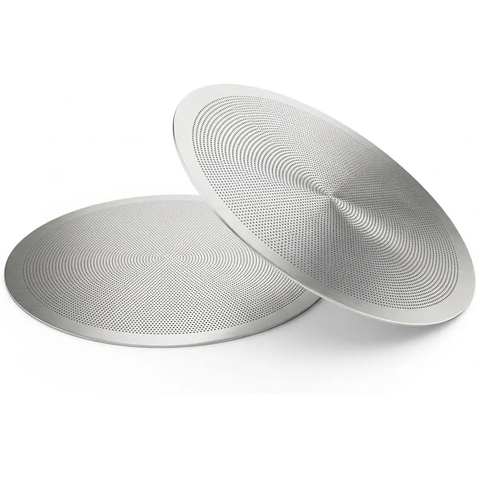 58mm Ultra-Thin 0.2mm Espresso Puck Screen, 2-Pack, 316 Stainless | Compatible with E61 group heads: Rocket, Gaggia Classic Pro, Lelit,   Boiler. Even extraction design