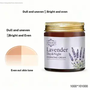 Lavender Night Moisturizing Cream, Gentle Hydration, Even Skin Tone, Facial Care, 80g, Suitable for Sensitive Skin, Day and Night Care
