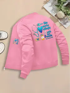 Medical Coat, Women's Printed Jacket, Fashionable Women's Jacket, Suitable for Casual and Formal Occasions, Durable and Multi-functional Design