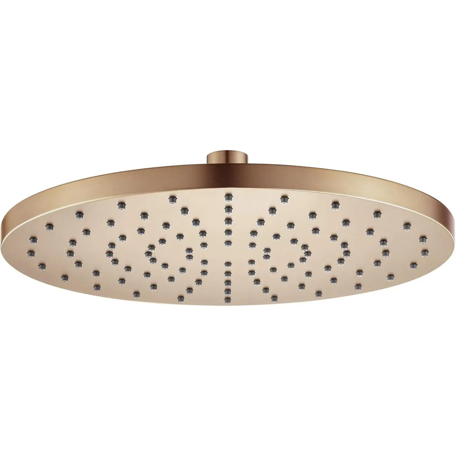 Rainhead Waterfall Shower Head 10-Inch Large Bathroom Overhead Fixed Showerhead High Pressure 2.5 GPM with Adjustable Angle, Champagne Bronze SH001CPG-D10