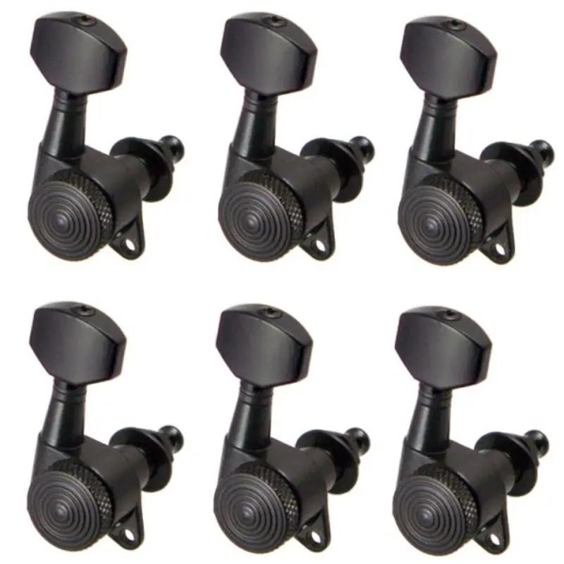 Locking Folk Guitar String Tuners, Full Enclosure Electric Guitar String Locks, Small Square Head 6r Set, Precision String Winder