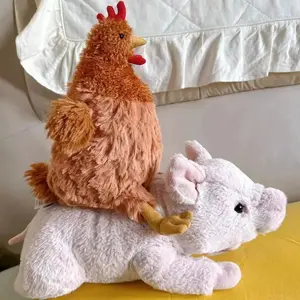 New Simulation Hen Plush Rooster Doll Toy  Creative Plush Children's Gift Soft PP Cotton Filled Hen Plush Toy Cute Chicken Stuffed Present All Ages
