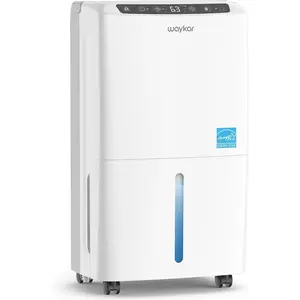 2000 Sq. Ft 34 Pints 2025 Most Efficient Energy Star Dehumidifier for Home and Basement with Auto or Manual Drainage, Quiet 33dB Operation, 0.62 Gallon Water Tank Capacity