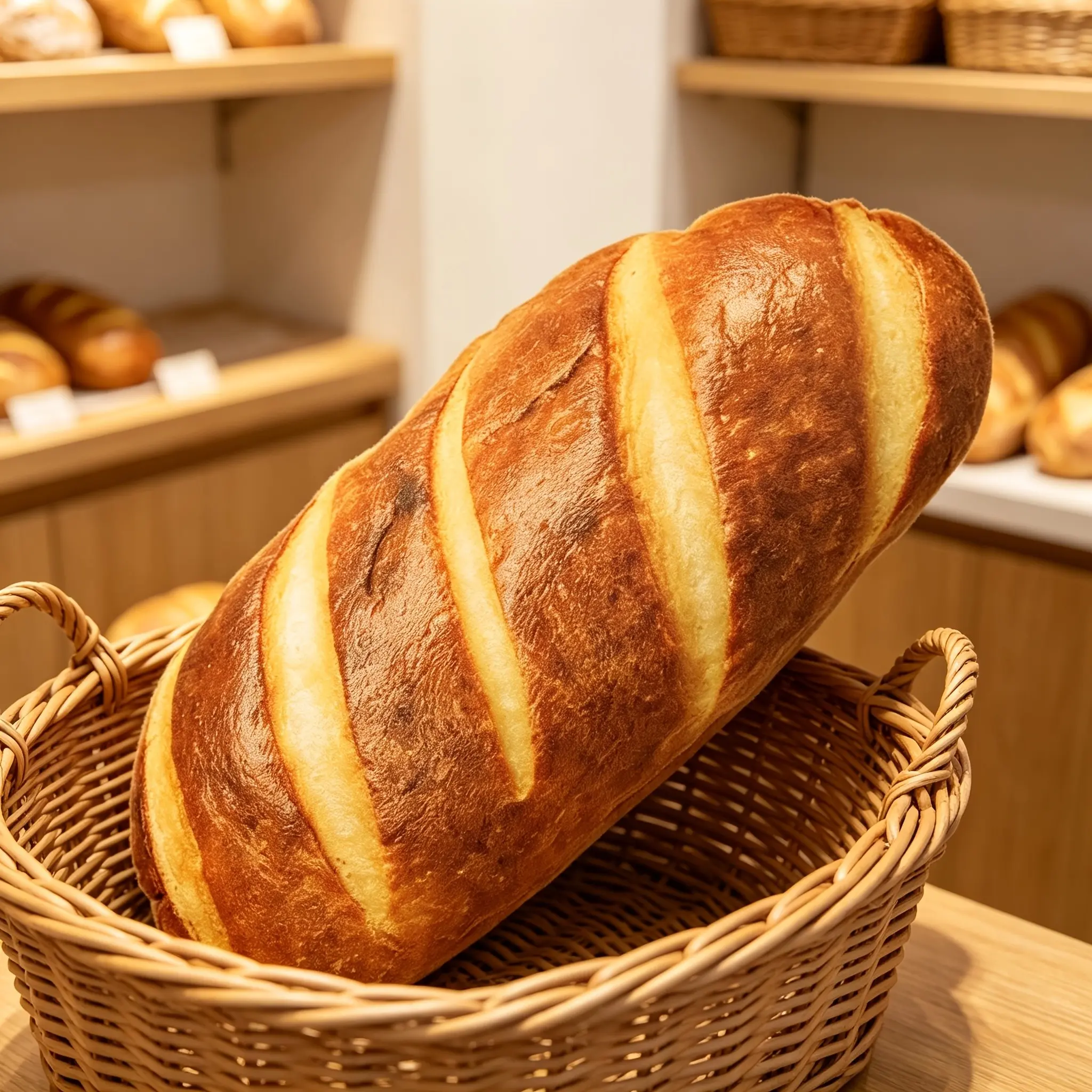 Long Baguette Bread Throw Pillow, Realistic French Bakery Food Plush Decorative Cushion, Cozy Long Lumbar Pillow For Sofa Bed Bedroom Home Furnishing, Unique Gourmet Creative Gift For Food Lovers