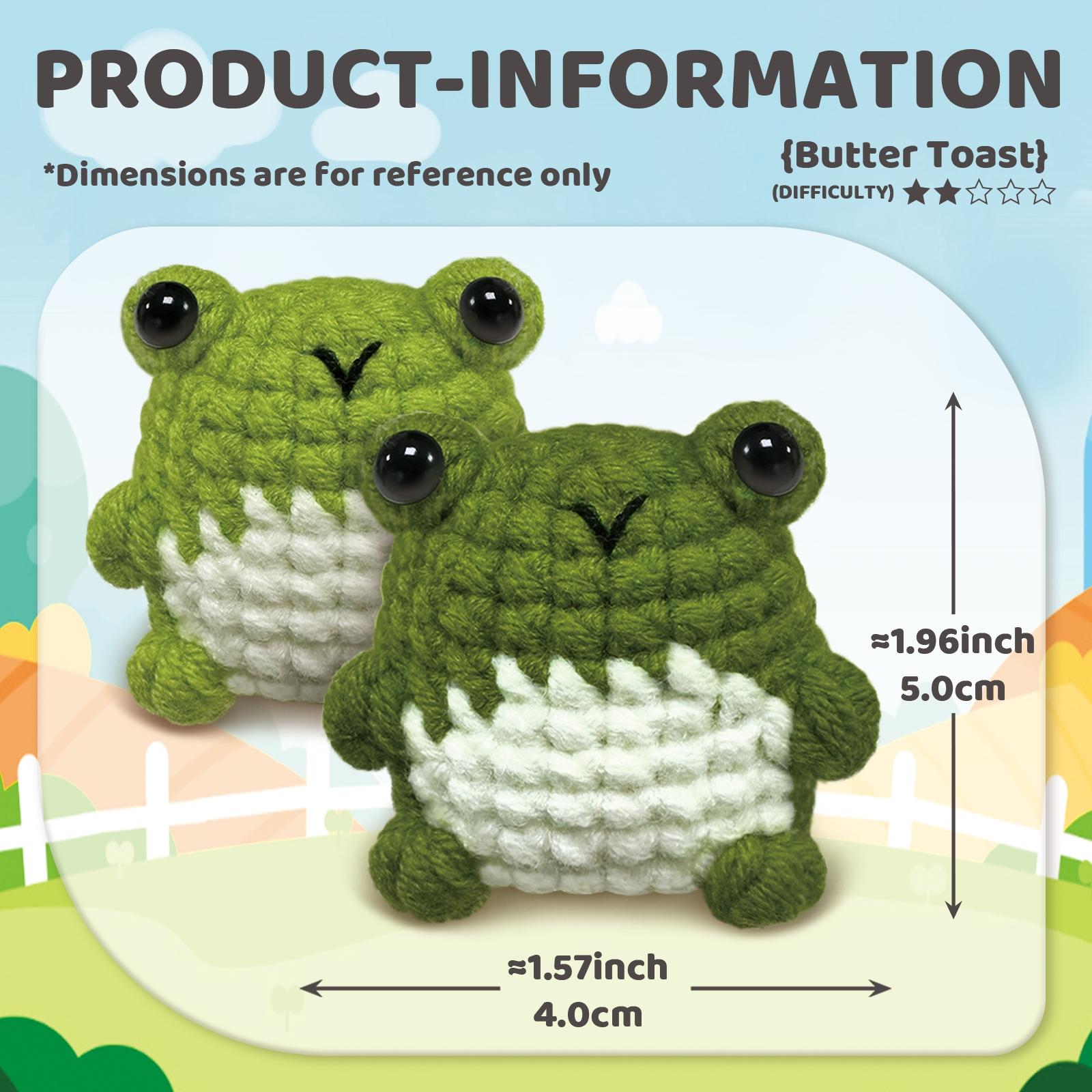 Animal Crochet Kit for Beginners, Amigurumi Crochet, 6 Counts/set Cute Crochet Kit with Crochet Hooks & Animal Crocheting Knitting Set with Step-by-step Video Tutorials