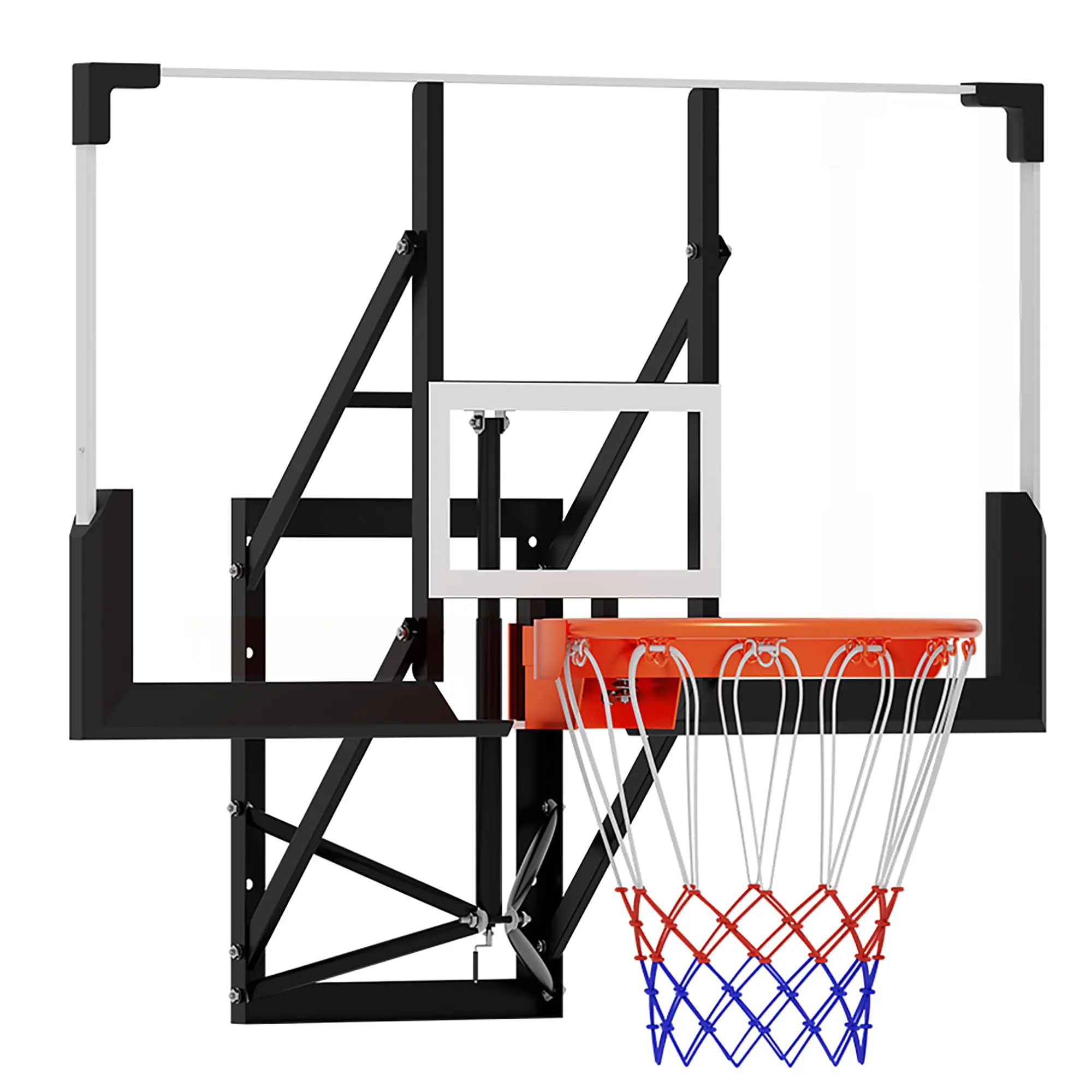 Garvee PC 48in Backboard Wall Mounted, Basketball Portable Hoop & Goal