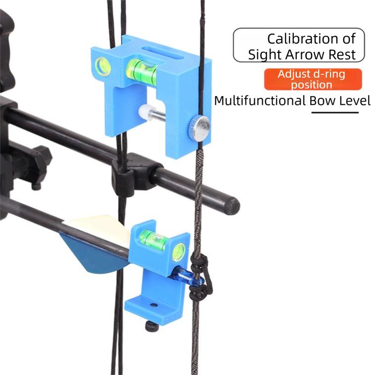 Compound Bow Tuning Level - Mini Bubble Level for Arrow Rest Calibration, Ensures Perfect Bow Alignment, Must-Have Gear for Archery Shops & Home Tuning