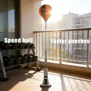 Valentine's Day Exclusive Gift: Height-Adjustable Speed Ball, Home Reaction Boxing Trainer, Vertical Stress Relief, Speed Stress Relief Bag, Professional Boxing Equipment, Indoor Fighting Post, Durable Reaction Ball