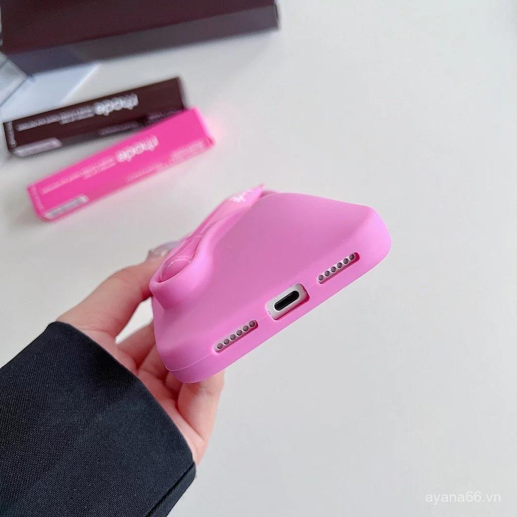 Rhode Silicone Phone Case with Built-in Lip Balm – Soft & Shockproof, for iPhone 11–17 Pro Max